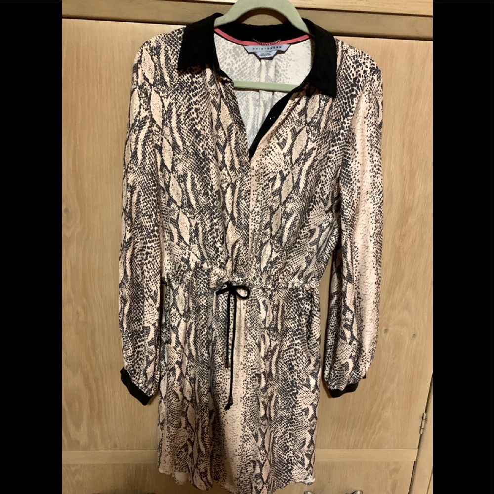 Snake print dress